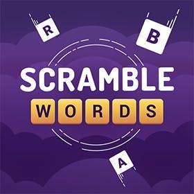 scramble words game logo